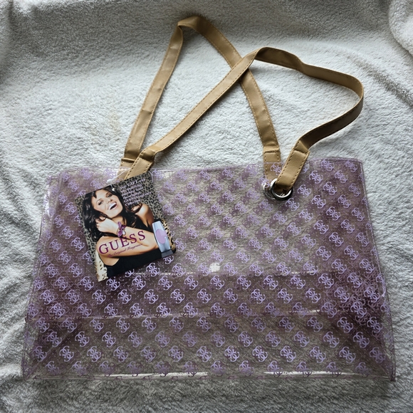 GUESS Purple Tote Bag - Picture 2 of 7